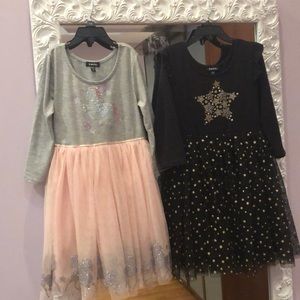 Both Zunie dresses, 3/4 length sleeves.